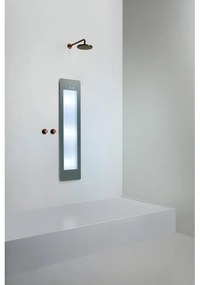Sunshower Round Medium Plus infrarood + UV licht inbouw 140x33x10cm Organic Grey M0600-M0103