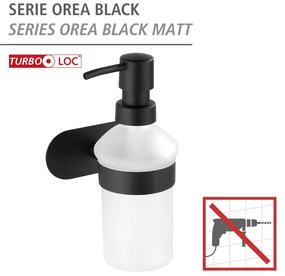 Wenko Orea turbo-loc zeepdispenser zwart mat