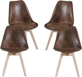 Set 4 Synk Vintage Stoelen