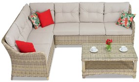 Garden Point technorattan set Toledo Corner beige