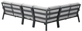 Garden Impressions Lissabon lounge dining set R 4-delig - valley sand