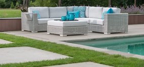 4 Seasons outdoor | Madras loungeset  Loungeset    Wit weerbestendig