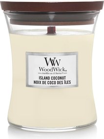 WoodWick geurkaars - Medium Hourglass - Island Coconut