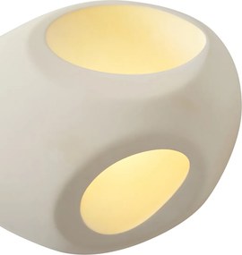 Japandi wandlamp creme rond 28cm - Pietra