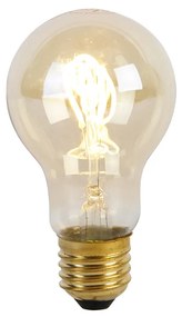 Set van 5 E27 LED lamp spiraal filament A60 goldline 2W 150 lm 2200K