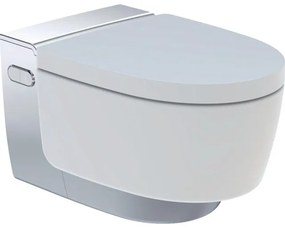 Geberit AquaClean Mera Comfort Douche WC - geurafzuiging - warme luchtdroging - ladydouche - softclose - glans/chroom afdekplaatje - glans wit 146.210.21.1