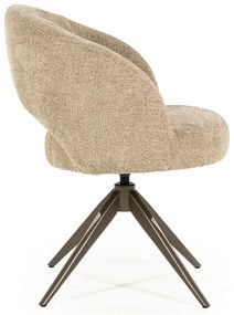 Eleonora Alissa Ronde Eetkamerstoel Taupe