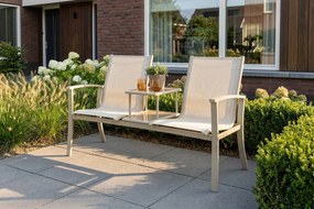 Tete-a-Tete aluminium tuinbank Felix - Latte/Beige