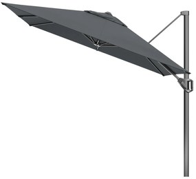 Platinum Voyager zweefparasol T1 2.5x2.5 m. - Antraciet met voet en hoes