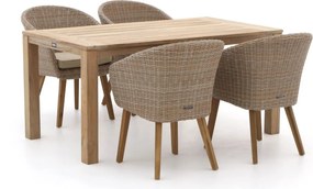 Diningset Intenso | 4 personen | Tuinset teakhout | 5-delig | Kees Smit Tuinmeubelen