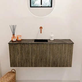 Mondiaz Joya DLux 100cm toiletmeubel dusk met wastafel faye midden zonder kraangat lava