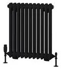 Eastbrook Rivassa 2 koloms radiator 50x60cm staal 693W zwart mat