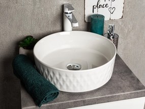 Kerra KR704 waskom rond glans wit 36x36x12cm