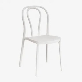Stapelbare Set Van 2 Eetkamerstoelen Van Polypropyleen Mizzi Glaciale Wit - Sklum