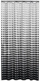 Sealskin douchegordijn Speckles 180 cm zwart 233601319