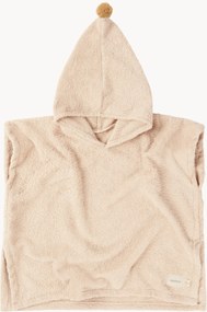 Baby badponcho met capuchon Latte