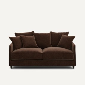 Compacte slaapbank, chenille fluweel, Lazare