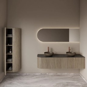 Gliss Design Alluro kolomkast 160cm met ronding rechts corn silk