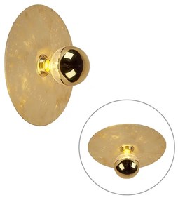 Moderne wandlamp goud 30cm - Disque Modern E27 rond Binnenverlichting Lamp