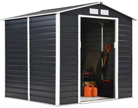 Lahti metalen gereedschapshuis 2,1 x 1,9 m Store Boss antraciet