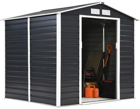 Metalen tuinhuisje Lahti 2,1 x 1,9 m Store Boss antraciet