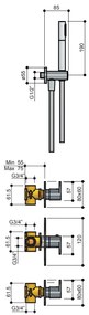 Hotbath Get Together IBS5CR inbouwdouche met 3s handdouche chroom