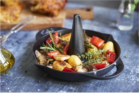 Staub Specialities Kippenbrader 24 cm, Zwart - Specialities - Staub