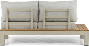 Loungeset 5 personen Aluminium/Teak Taupe Lifestyle Garden Furniture Vittoria