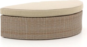 Voetenbank | Intenso Venetië | Wicker (vlechtwerk) | Taupe/Bruin | 130x70cm | Kees Smit Tuinmeubelen
