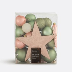 Doos van 33 Kerstballen Caspar