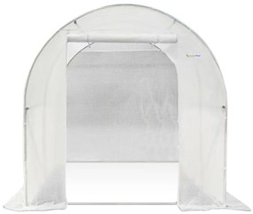 Witte folietunnel 2x2m Garden Point