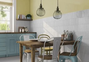 Jabo Pencil Kromo White mozaïektegel 35x35cm