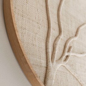 Must Living Jungle Rond Wandpaneel Jute Beige