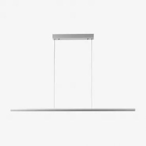 Led Lineaire Hanglamp 120 Cm Aluminium Wilen Wit - Sklum