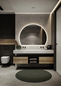 Hipp Design SL120 sun-line spiegel 120x113cm met LED verlichting en spiegelverwarming