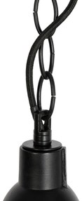 Set van 3 industriele hanglampen zwart - Cabin