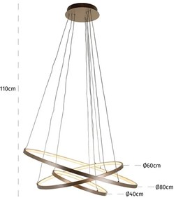 Richmond Interiors Amira Design Hanglamp Gouden Ringen