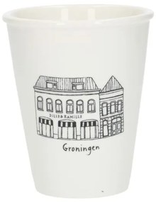 Gevel mok, Groningen, porselein, 200 ml