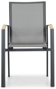 Tuinset 4 personen 181 cm Aluminium/textileen Grijs Lifestyle Garden Furniture Fiora/Palermo