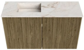 Mondiaz Joya DLux 70cm toiletmeubel dusk met wastafel faye links zonder kraangat frappe
