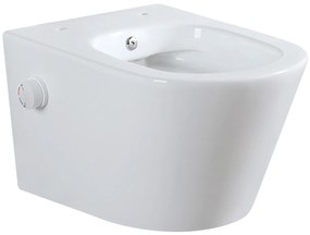 Mueller Afesta randloos toiletpot met bidetsproeier warm/koud wit glans