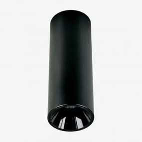 Opbouw Led Plafondlamp Rond Ø5,7 Cm Voor Buiten In Aluminium Luisiana Zwart & Wit Koud 4000k & 8 W & 38º - Sklum