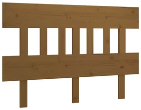 vidaXL Hoofdbord 143,5x3x81 cm massief grenenhout honingbruin