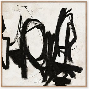 Handgeschilderd ingelijst canvas Art Playblack