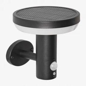 Solar Led Buitenwandlamp In Rvs Ovint Zwart - Sklum