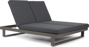 Lifestyle Garden Furniture Massimo Ligbed Met Kussen Antraciet/carbon Aluminium Grijs