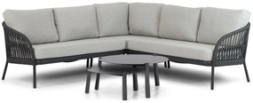 Hoek loungeset 5 personen Aluminium/rope Grijs  Coco Puerto/Rimini