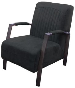 Industriële fauteuil Giulietta | velours Adore antraciet 67 | 61 cm breed