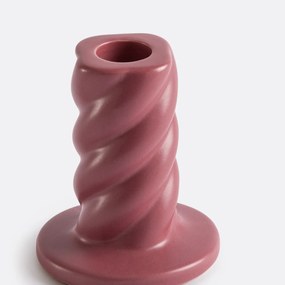Gedraaide keramische kandelaar H9 cm Vavy