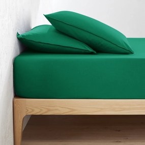 Effen hoeslaken in gewassen katoen, omslag 30 cm, Scenario